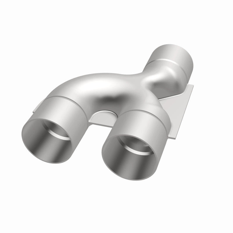 MagnaFlow Smooth Trans Y pipe, 2.50-inch stainless steel, 90-degree angle for automotive exhaust systems.
