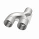 MagnaFlow Smooth Trans Y pipe, 2.50-inch stainless steel, 90-degree angle for automotive exhaust systems.