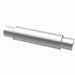MagnaFlow Mag SS muffler with 3-inch inlet, 14x4x4-inch dimensions, stainless steel construction, shown from side view.