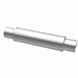 MagnaFlow Mag SS muffler with 3-inch inlet, 14x4x4-inch dimensions, stainless steel construction, shown from side view.