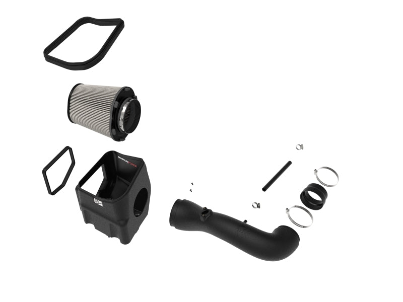 aFe Magnum FORCE Stage-2 Pro Dry S cold air intake system installed in 2009-2014 Chevrolet Silverado and GMC Yukon vehicles.