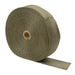 DEI Titanium Exhaust Wrap 1in x 100ft, heat-resistant wrap for automotive exhaust systems, shown in a close-up image