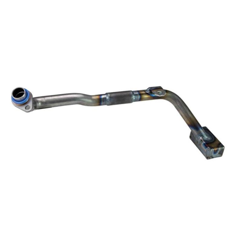 Moroso LS Swap Pan Oil Pump Pick-Up for LS engines, shown in black with detailed mounting features.