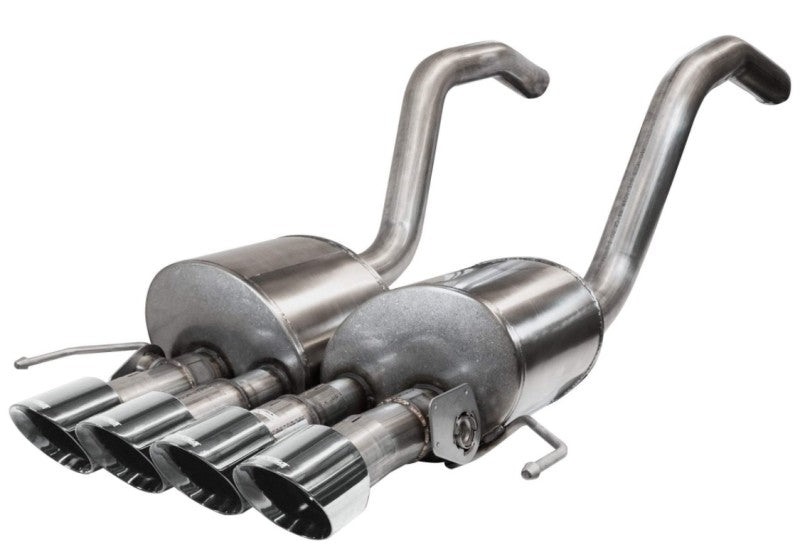 CORSA Performance axle-back exhaust for Chevrolet Corvette C7 Z06 2015-2019, with dual NPP and 2.75-inch diameter.