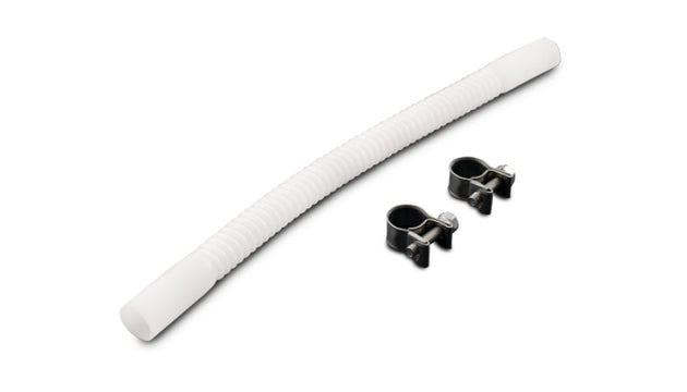 Vibrant submersible PTFE fuel tank tubing kit with 5/16 inch inner diameter and 8-inch length, flexible fuel hose for automotive use.