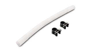 Vibrant submersible PTFE fuel tank tubing kit with 5/16 inch I.D. hoses, 12-inch length, showing flexible, durable fuel transfer hoses.