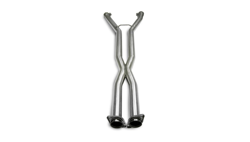 Corsa Performance X pipe exhaust for 2005-2007 Chevrolet Corvette C6 6.0L V8 manual, showing the metal pipe with exhaust connections.