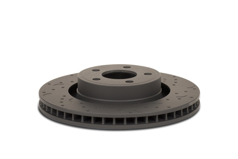 Hawk Performance Talon brake rotors with slot and drilled design, showcasing their high-performance drilled and slotted brake rotors.