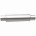 MagnaFlow Mag SS muffler with 3-inch inlet and 14x4x4-inch dimensions, showcasing the stainless steel construction and brand logo.