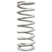 QA1 high travel coilover spring, 2-1/2 inch ID, silver powder-coated, 10-inch length, 200 lbs/in resistance, for suspension systems