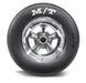 Mickey Thompson Pro Drag Radial R1 tire, 26.0/8.5R15, black off-road automotive tire profile