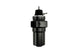 Turbosmart black canister style fuel filter with regulator, -10AN fittings, designed for automotive fuel system filtration.