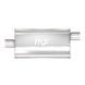 MagnaFlow Mag SS muffler with 22x5x11 inch dimensions and 2.5-inch outlet, designed for vehicle exhaust systems