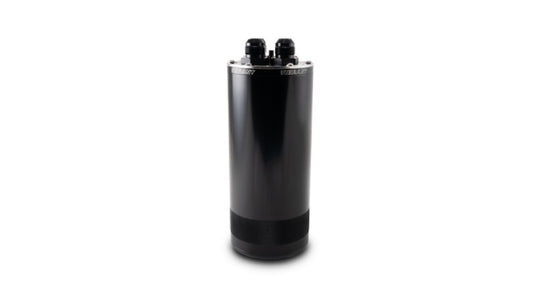 Vibrant large 2.0L 4-port oil catch can assembly for automotive engines, showing the metal body and inlet/outlet ports.