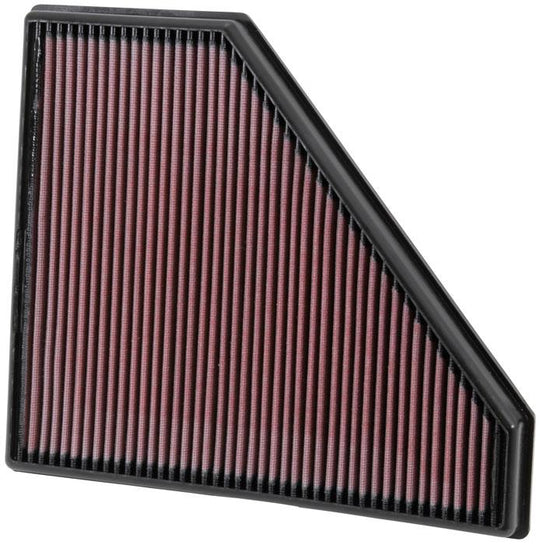 K&N Engineering replacement panel air filter for Cadillac ATS, 12.313in x 10.313in x 1.188in, drop-in universal car filter