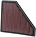 K&N Replacement Panel Air Filter for 2013-2014 Cadillac ATS, drop-in style, with black filter media and metal frame.