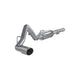 MBRP catback exhaust system for 2009 Chevrolet/GMC 1500 4.8L and 5.3L engines, single side, excluding 8-foot bed, rear view image