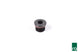 Radium Engineering 2AN ORB plug fitting showing a black anodized aluminum fitting for high-performance fluid connections.