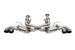 CORSA Performance Corsa 20-25 Corvette C8 cat-back exhaust system with 3-inch valved pipes and 4.5-inch black quad tips.