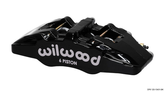 Wilwood Forged Dynapro 6 brake caliper with 5.25-inch mount, pistons, and 0.38-inch disc for high-performance vehicle braking.