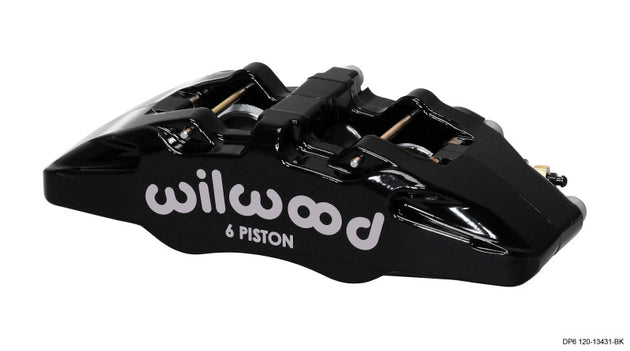 Wilwood Forged Dynapro 6 brake caliper with 5.25-inch mount, pistons, and 0.38-inch disc for high-performance vehicle braking.