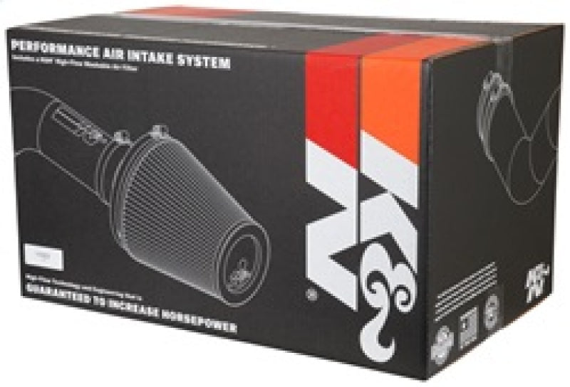 K&N Engineering cold air intake for 2016-2017 Chevrolet Camaro V6 3.6L F/I, showing the black intake tube and filter.