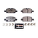 PowerStop rear Z36 performance brake pads with hardware for 2019 Chevrolet Silverado 1500 truck and tow package.