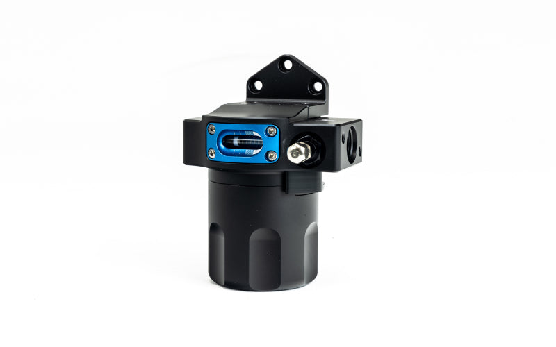 Injector Dynamics ID-F750 fuel filter for high-performance fuel filtration, shown in a close-up image.