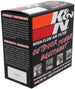 K&N Engineering round industrial air filter with 5.5-inch diameter, 7-inch outer, and 2.25-inch height, designed for drop-in use.