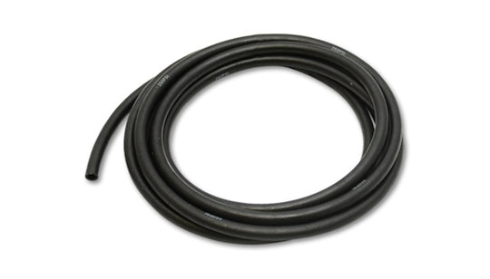 Vibrant -10AN flexible hose with 0.63-inch ID for push-on fittings, shown as a 20-foot roll with vibrant red color and smooth surface.