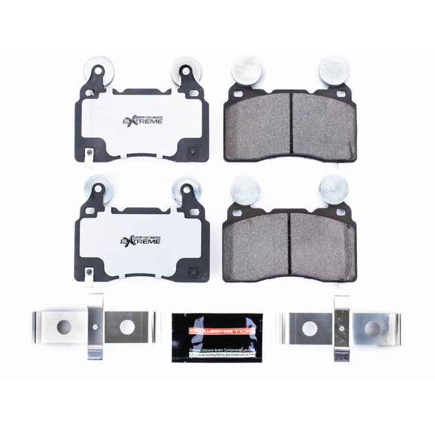 PowerStop Z26 Extreme Street brake pads for 2016-2018 Cadillac CT6 front performance brake system with hardware included.
