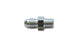 Steel Vibrant -4AN to 1/8in NPT straight adapter fitting showing polished steel surface and precise threading.