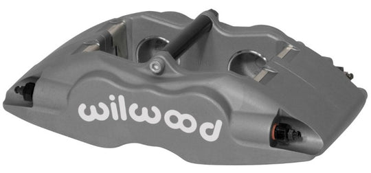Wilwood Forged Superlite brake caliper with 1.62-inch pistons and 1.25-inch disc for high-performance braking.