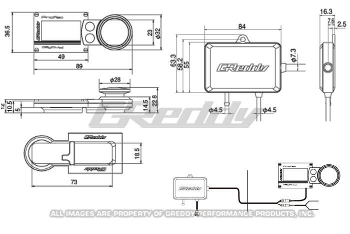 GReddy PRofec electronic boost controller with digital display and control buttons, designed for precise turbo boost management.
