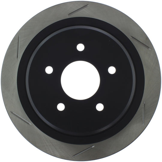 StopTech Power Slot slotted right rear brake rotor for 1997-2003 C5 Corvette, high-performance automotive brake component.