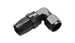 Vibrant 90 degree forged hose end fitting for -12AN hoses, showcasing a durable metal elbow connector with a vibrant finish.