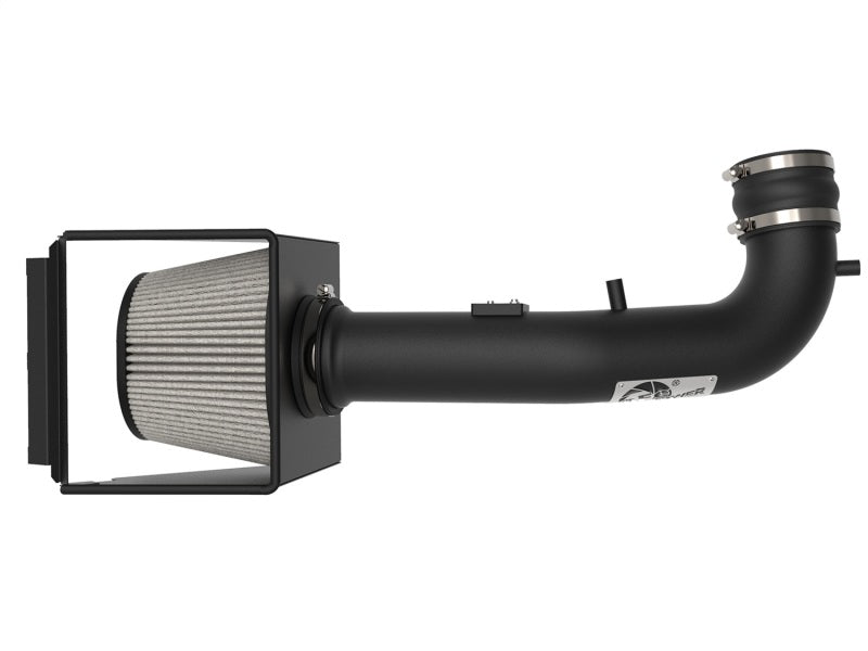 aFe MagnumFORCE Stage-2 Pro Dry S cold air intake installed in a 2014-2017 GM Silverado/Sierra 1500 V8 engine bay