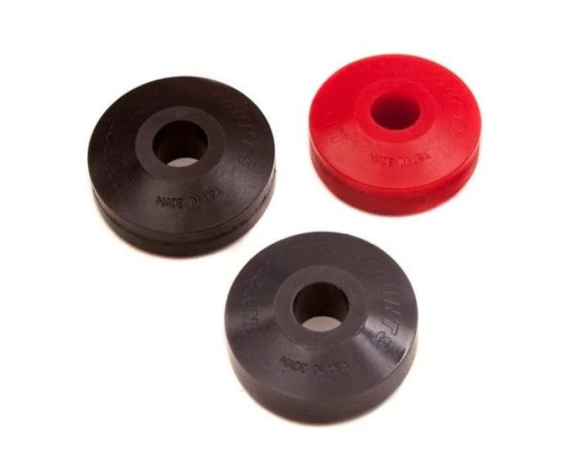 Pair of Innovative 85A replacement bushings for steel engine mount kits, durable automotive engine mounts from Innovative Mounts.