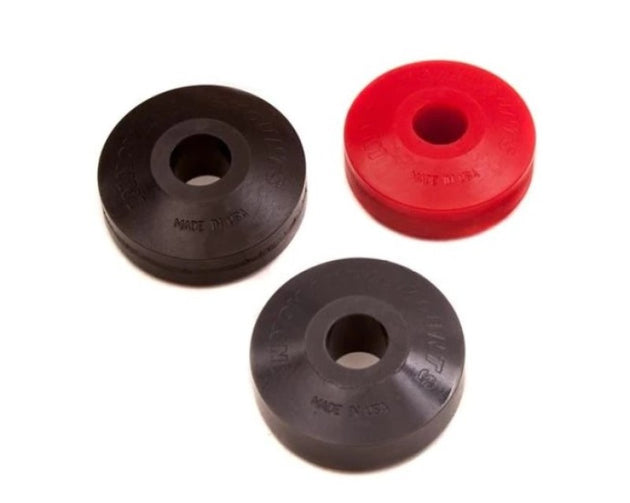 Pair of Innovative 85A replacement bushings for steel engine mount kits, durable automotive engine mounts from Innovative Mounts.