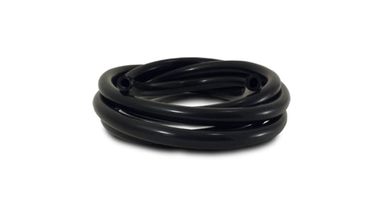 Black Vibrant 5/16 inch (8mm) I.D. silicon vacuum hose, 10 ft. length, flexible and durable for automotive or industrial use.