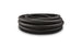 Vibrant -8 AN black nylon braided flex hose, 2-foot roll, durable automotive fluid transfer hose with braided exterior.