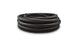 Vibrant 12 AN black nylon braided flex hose, 10-foot roll, durable automotive hose for fluid transfer and high-performance applications.