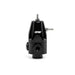 DeatschWerks DWR1000 black adjustable fuel pressure regulator for automotive fuel systems.
