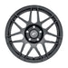 Forgestar F14 Beadlock 17x10 satin black cast wheel with 5x114.3 bolt pattern, ET50 offset, 7.5-inch backspacing.