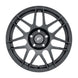 Forgestar F14 Drag 18x5.0 satin black cast wheel with 5x114.3 bolt pattern, ET-23 offset, and 2.125-inch backspacing.