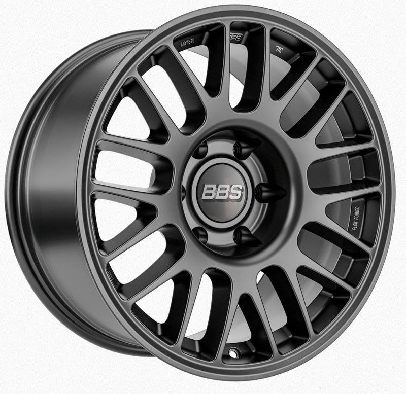 BBS TS-M 17x9 satin black cast wheel with 6x139.7 bolt pattern, 106.1mm center bore, and ET0 offset.