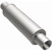 MagnaFlow Mag SS muffler with 14x4x4 inch dimensions and dual 2.25x2.25 inch inlet/outlet pipes, showcasing polished stainless steel finish.