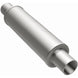 MagnaFlow Mag SS muffler with 14x4x4 inch dimensions and dual 2.25x2.25 inch inlet/outlet pipes, showcasing polished stainless steel finish.