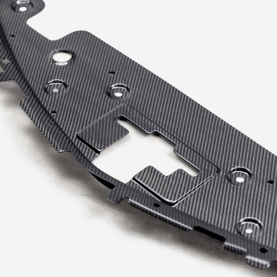 Anderson Composites Chevelle Camaro carbon fiber radiator cover for engine bay enhancement.