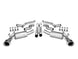 Borla catback exhaust system for 2010-2013 Chevy Camaro SS 6.2L V8, with polished metal pipes and dual exhaust tips.